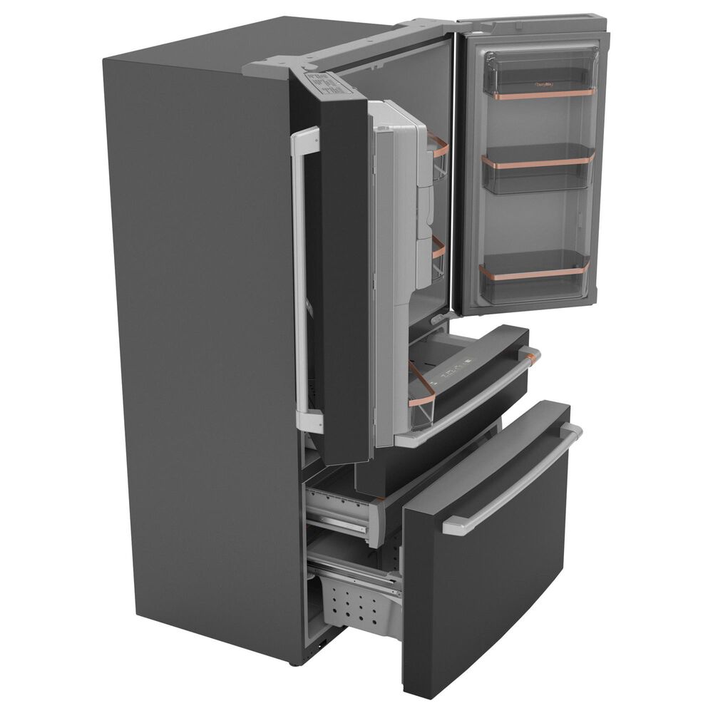 Cafe 22.3 Cu. Ft. 4-Door French Door Refrigerator in Matte Black, , large