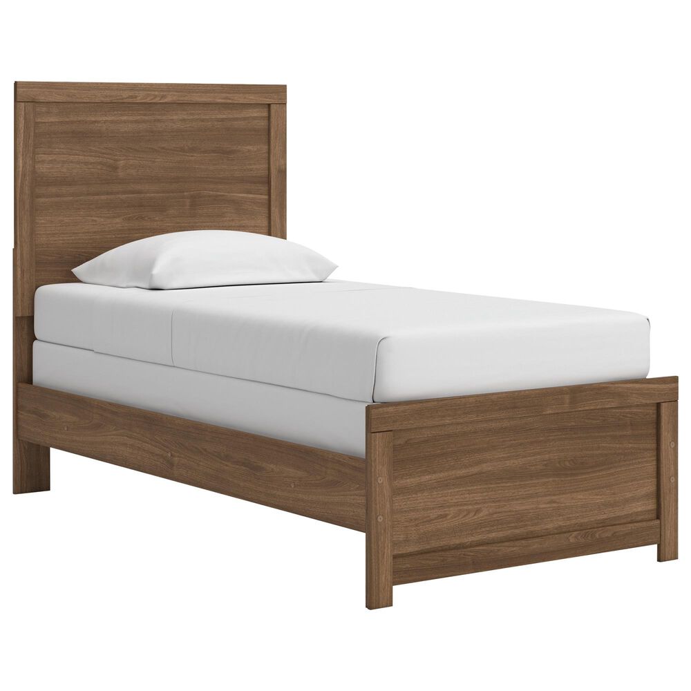 Ashley Broachmyn Twin Bed with Nightstand in Warm Auburn, , large