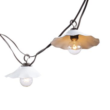The Gerson Company 12" Patio Light in White (Set of 10), , large