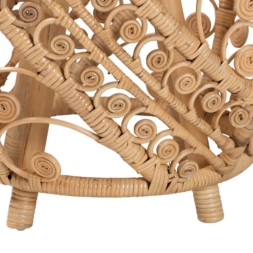 Baxton Studio Saranna End Table in Natural Brown, , large