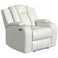 Mayberry Hill Carlo Power Motion Recliner with Power Headrest and LED in Pebble Oyster, , large