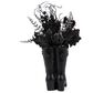 The Gerson Company 22"H Resin Halloween Witch Boots with Floral Arrangement in Black, , large
