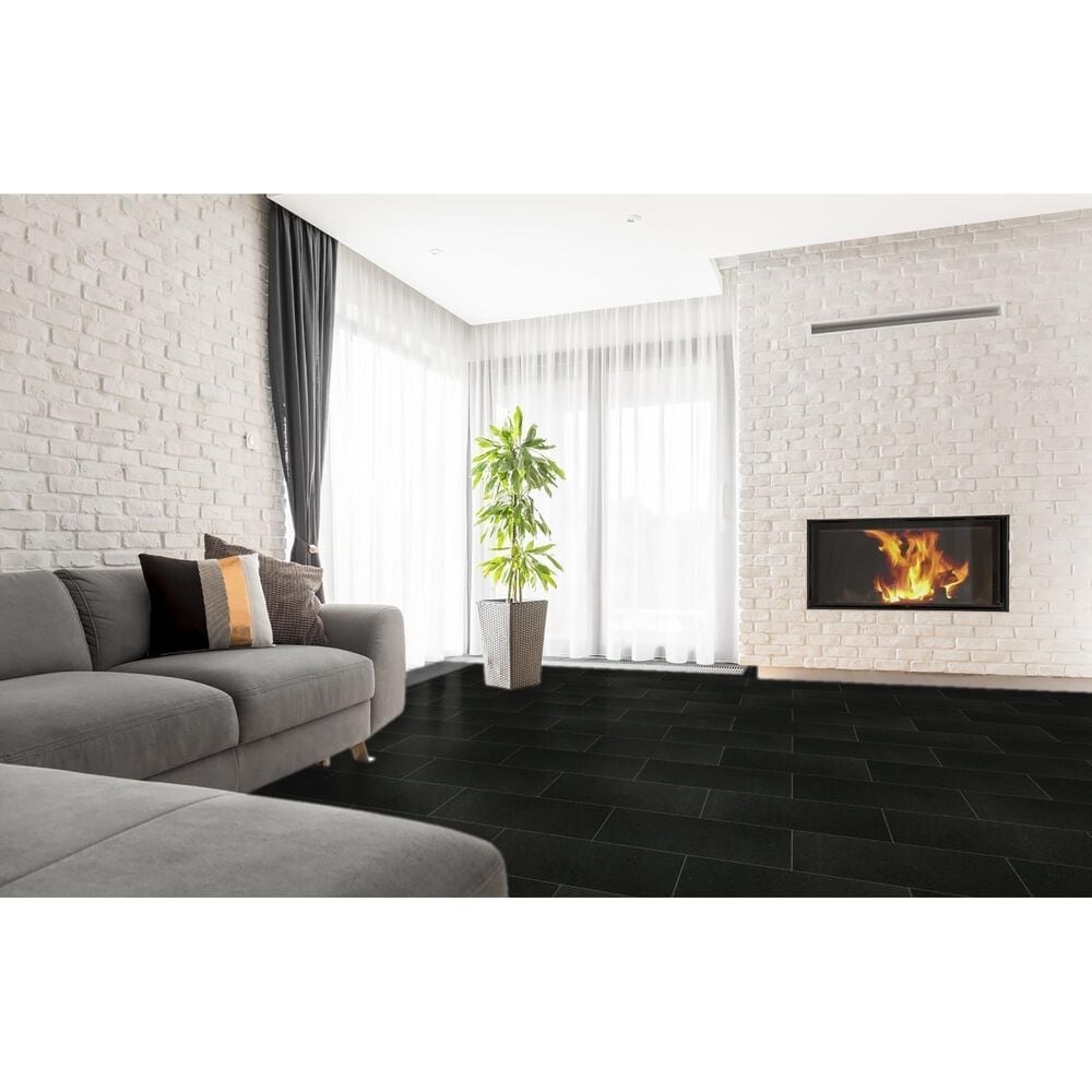 Emser Absolute Black 12&quot; x 24&quot; Granite Tile, , large