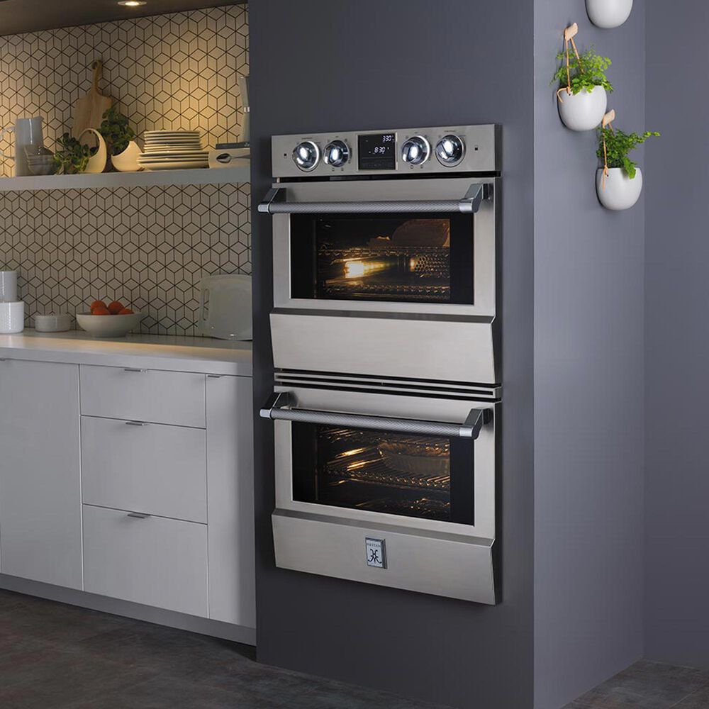 Hestan 30&quot; Double Electric Wall Oven with Convection and TwinVection in Stainless Steel, , large