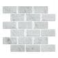 MS International Marble Arabescato Carrara 12" x 12" Honed/Beveled Natural Stone Mosaic Sheet, , large