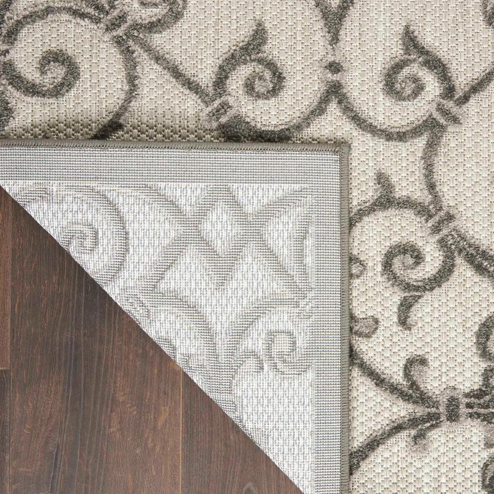 Nourison Aloha 7&#39;10&quot; x 10&#39;6&quot; Grey and Charcoal Indoor/Outdoor Area Rug, , large