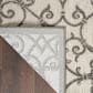Nourison Aloha 7"10" x 10"6" Grey and Charcoal Indoor/Outdoor Area Rug, , large