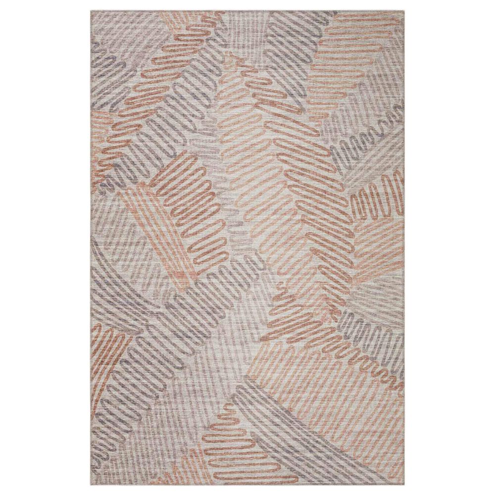 Dalyn Rug Company Sedona Floral 2"3" x 7"6" Walnut Indoor/Outdoor Area Performance Rug, , large