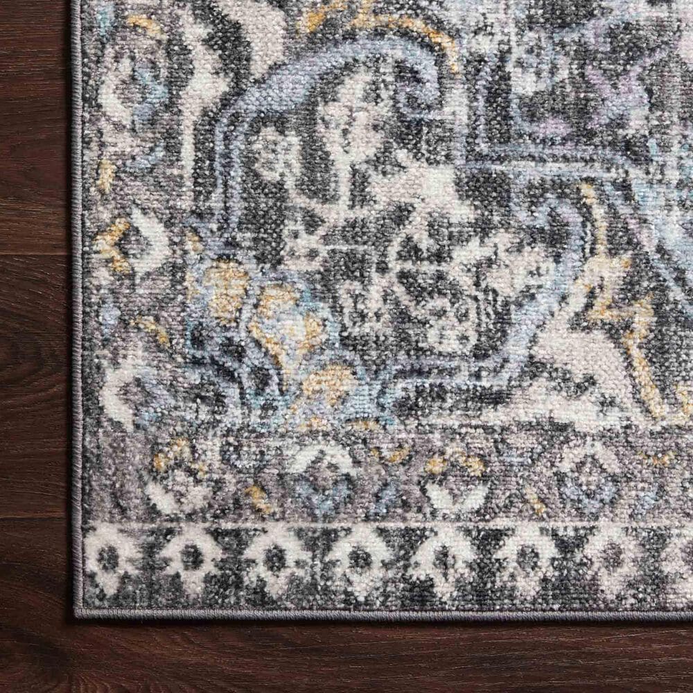 Loloi II Cassandra 2&#39;6&quot; x 4&#39; Charcoal and Gold Area Rug, , large