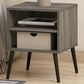 HOMLUX Claude 2-Tier Square End Table in French Oak Grey, , large