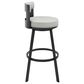 Blue River Flynn 26" Swivel Counter Stool in Black, , large
