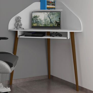 Dayton Bradley 2-Piece Cubicle Section Desk in White, , large