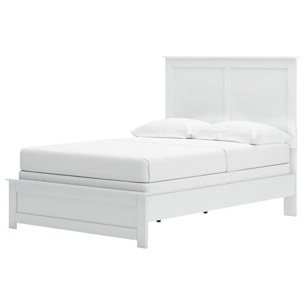 Ashley Bostwick Shoals 5-Piece Full Panel Bedroom Set in White, , large