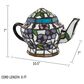 Timberlake Tiffany Style Teapot Lamp in Multicolor, , large
