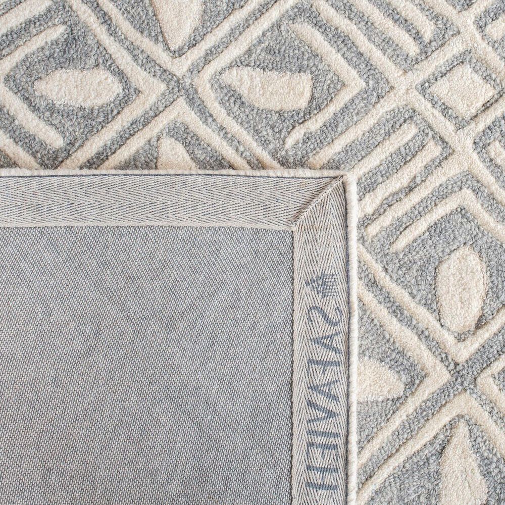 Safavieh Micro-Loop MLP262F 4&#39; x 6&#39; Gray and Ivory Area Rug, , large