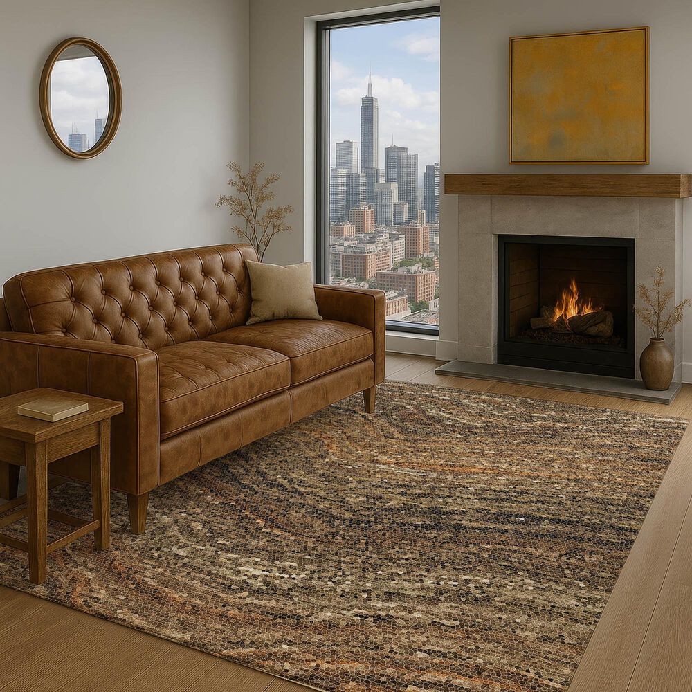 Dalyn Rug Company Lumara Brown 8' x 10' Area Rug, , large