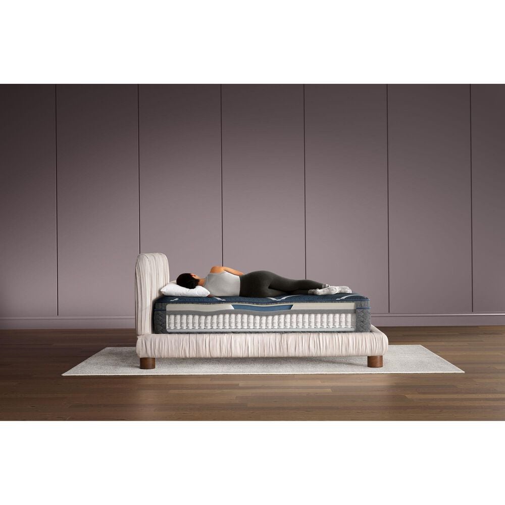 Beautyrest World Class Level Four Hybrid Medium Apex Top Twin Mattress, , large