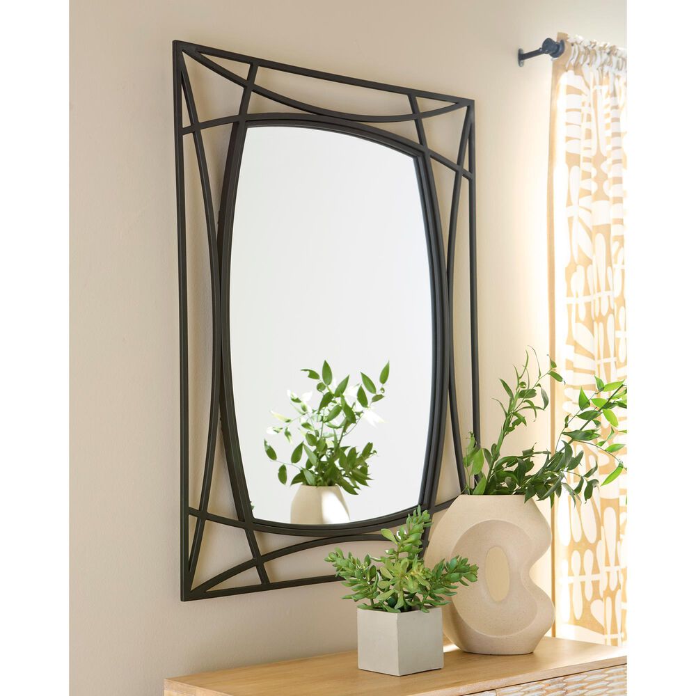Ashley Freenville Accent Wall Mirror in Black, , large