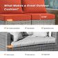 HOMLUX 7-Piece Patio Conversation Set in Orange Red, , large