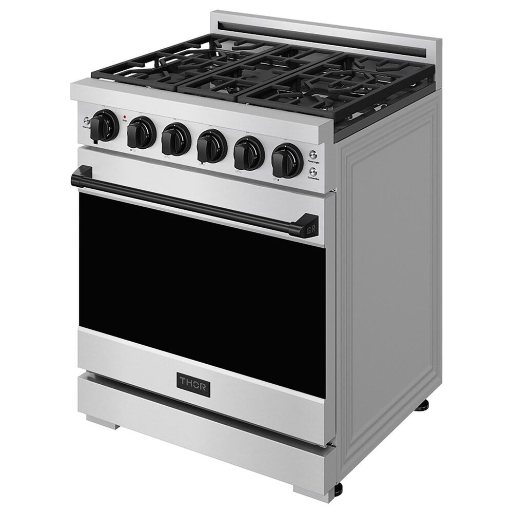 Thor Kitchen Gordon Ramsay 4.6 Cu. Ft. Professional Gas Range with Black Handle Kit in Stainless Steel, , large
