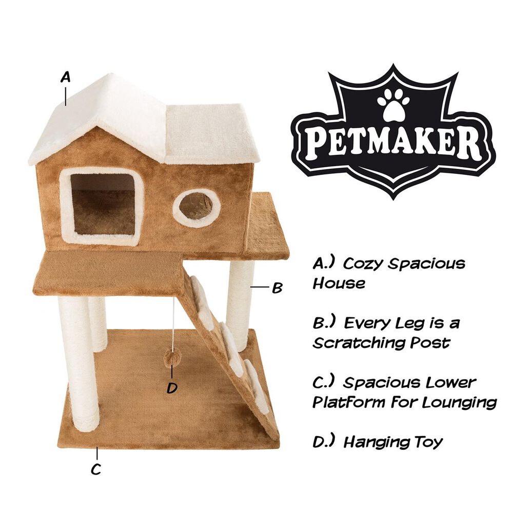 Timberlake Petmaker 3 Tier Cat Tree Condo, , large