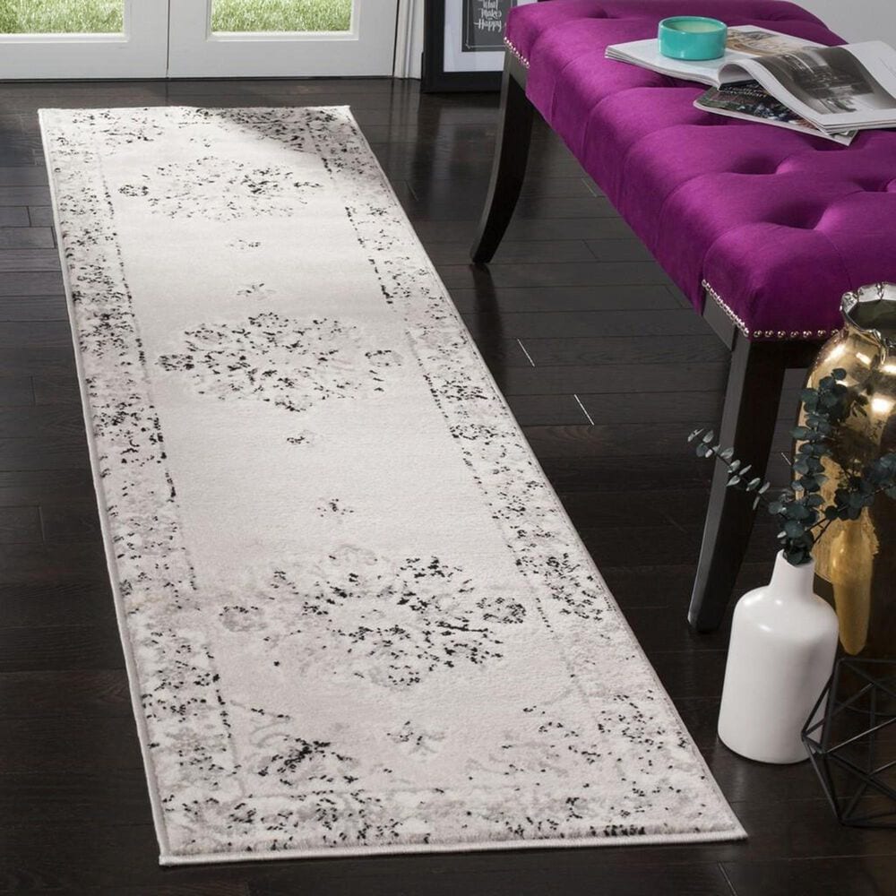 Safavieh Skyler SKY169K 2&#39; x 6&#39; Gray and Ivory Scatter Rug, , large