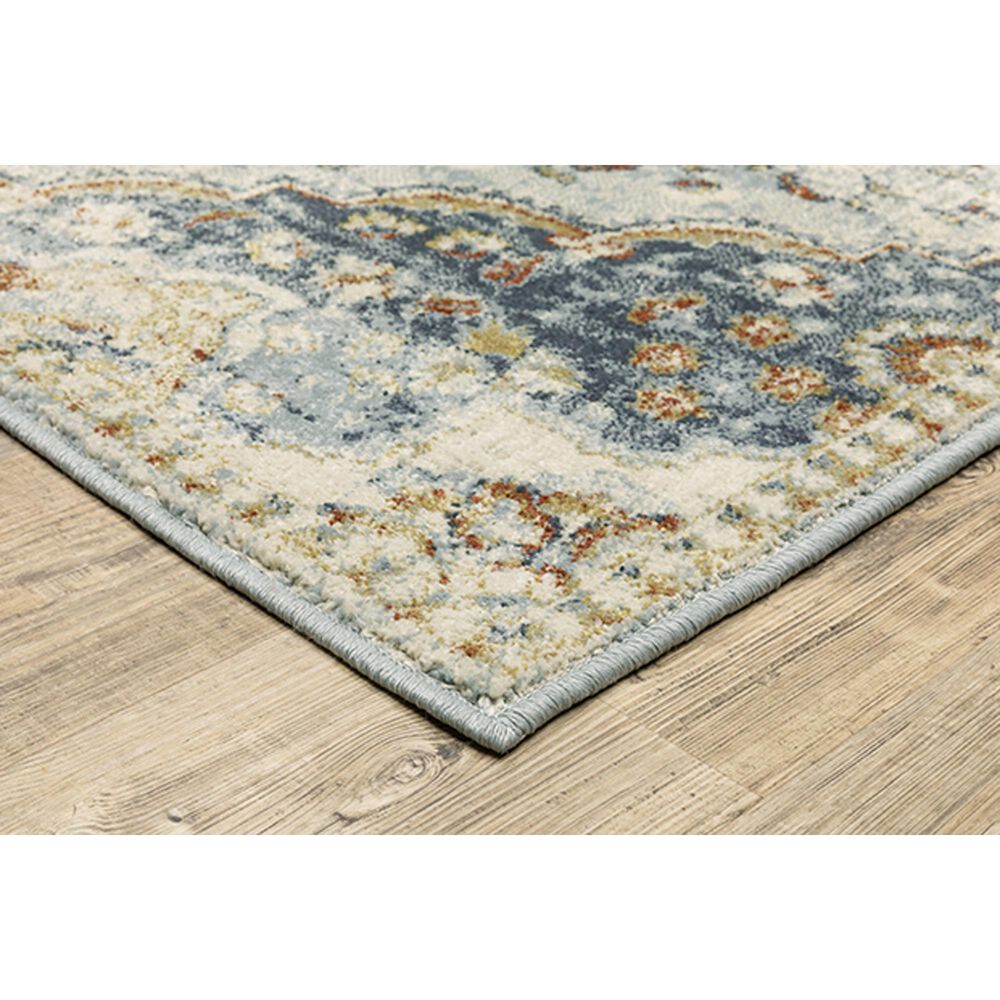Oriental Weavers Branson Bejeweled 1&#39;10&quot; x 7&#39;3&quot; Blue Runner, , large