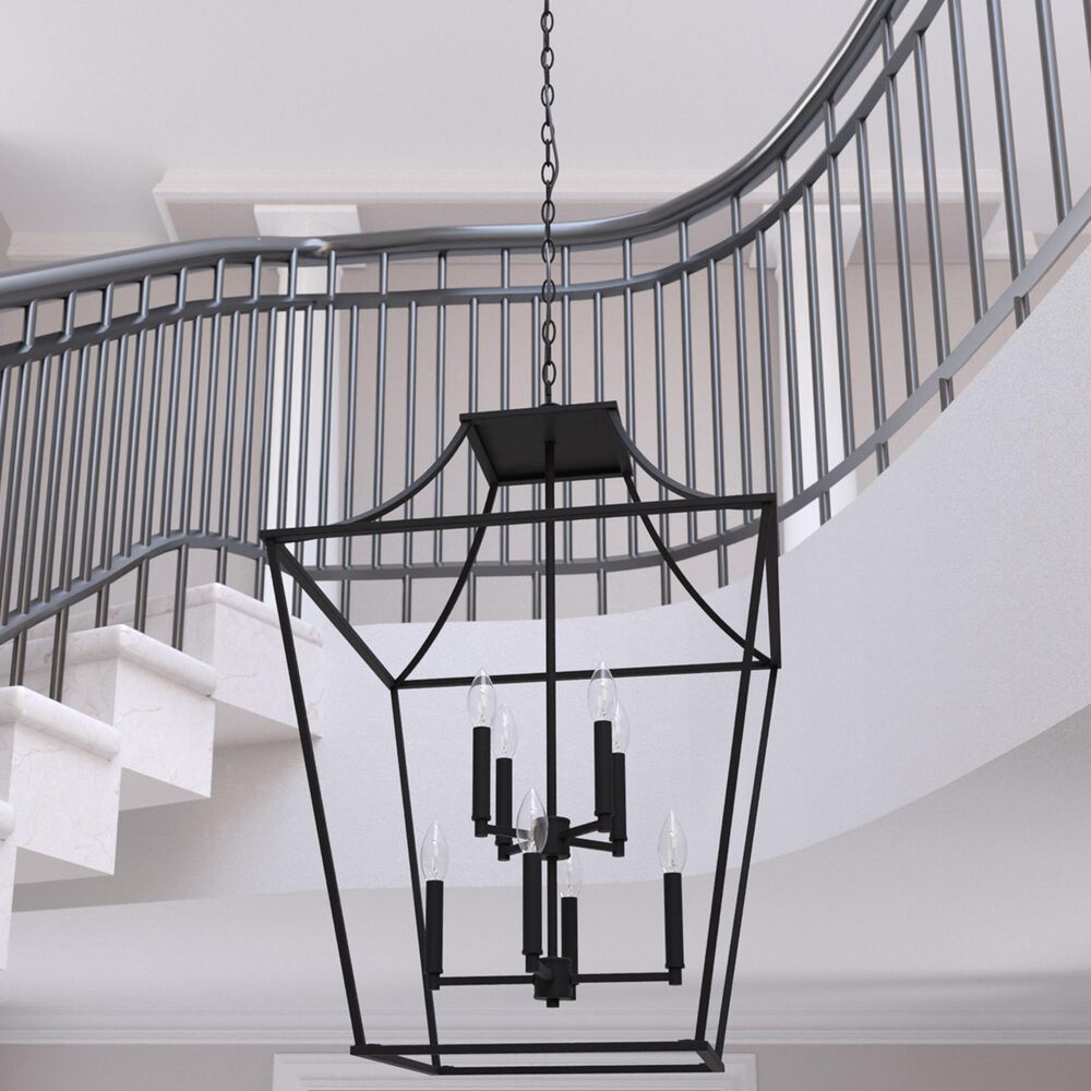 Hunter Laurel Ridge 8-Light Pendant Lantern in Natural Iron, , large