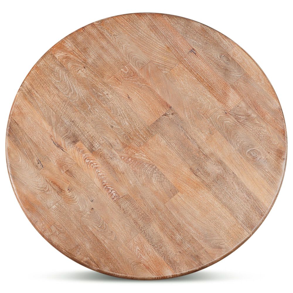 Home Trends &amp; Design San Rafael 54&quot; Round Dining Table in Antique Oak - Table Only, , large