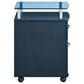 Rta Products Rolling File Cabinet with Glass Top in Graphite, , large