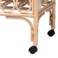 Baxton Studio Molina 2-Tier Wine Cart in Natural Brown and Black, , large
