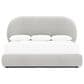 Bernhardt Monolith King Upholstered Panel Bed in Puma, , large
