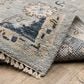 Oriental Weavers Majorca MAJ05 Grey and Blue 6" x 9" Area Rug, , large