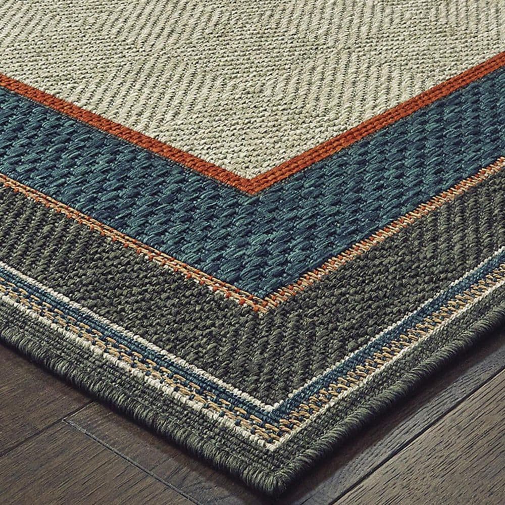Oriental Weavers Latitude 7&#39;10&quot; x 10&#39; Grey and Blue Area Rug, , large