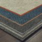 Oriental Weavers Latitude 7"10" x 10" Grey and Blue Area Rug, , large