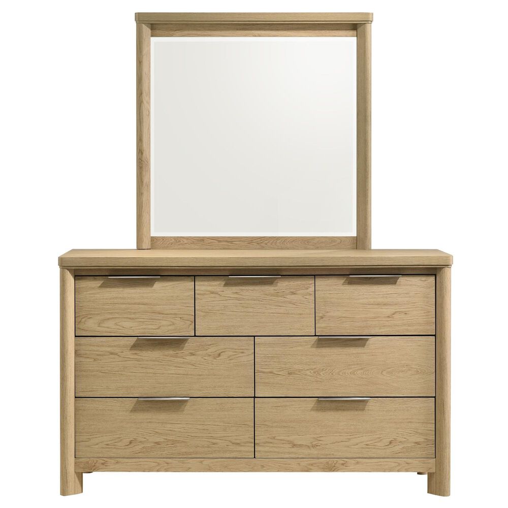 Mayberry Hill Grapevine 4-Piece Queen Panel Bedroom Set in Natural, , large