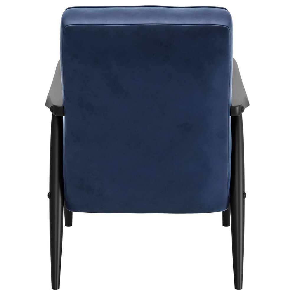 Zuo Modern Rocky Arm Chair in Blue and Black, , large