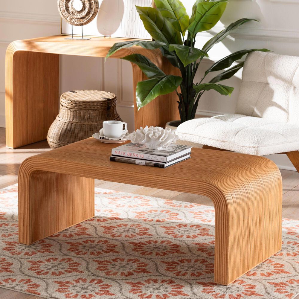 Baxton Studio Guevara Coffee Table in Light Honey, , large