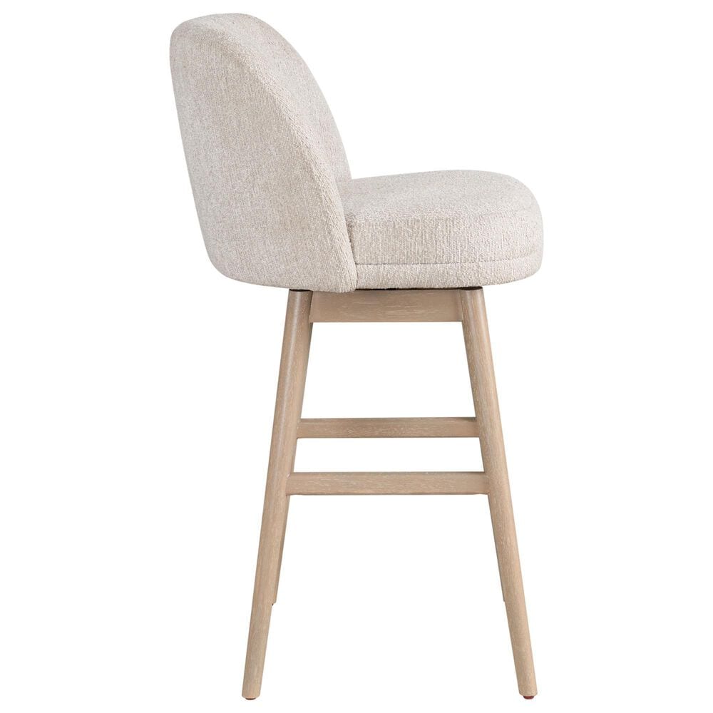 Armen Living Sadie 30" Swivel Bar Stool in Washed Wood, , large
