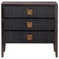 Crestview Collection Worthington 3-Drawer Chest in Dark Brown and Black, , large
