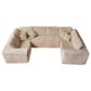 HOMLUX Modular Sectional Cloud Couch, Plush Corduroy U Shaped Sofa with Chaise, Big Comfy Couches Set in Beige, , large
