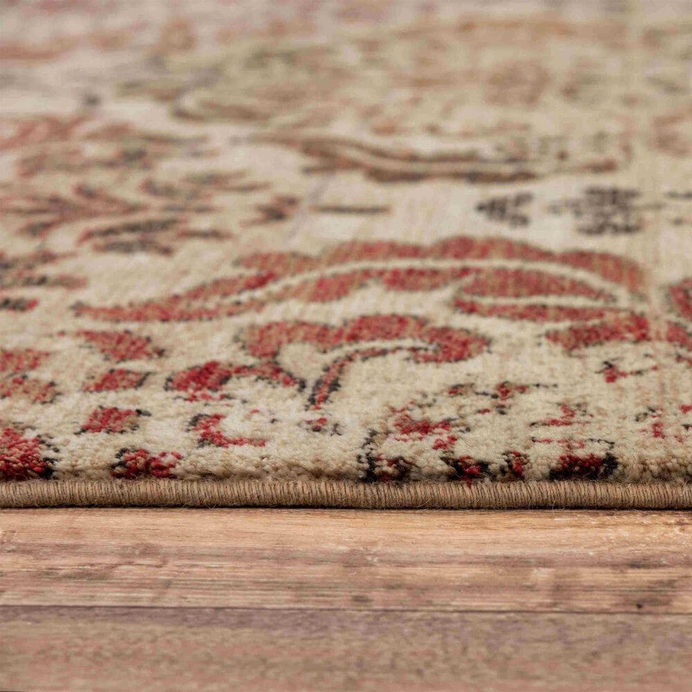 RIZZY Gossamer 2&#39;5&quot; x 8&quot; Beige, Brown and Rust Runner, , large