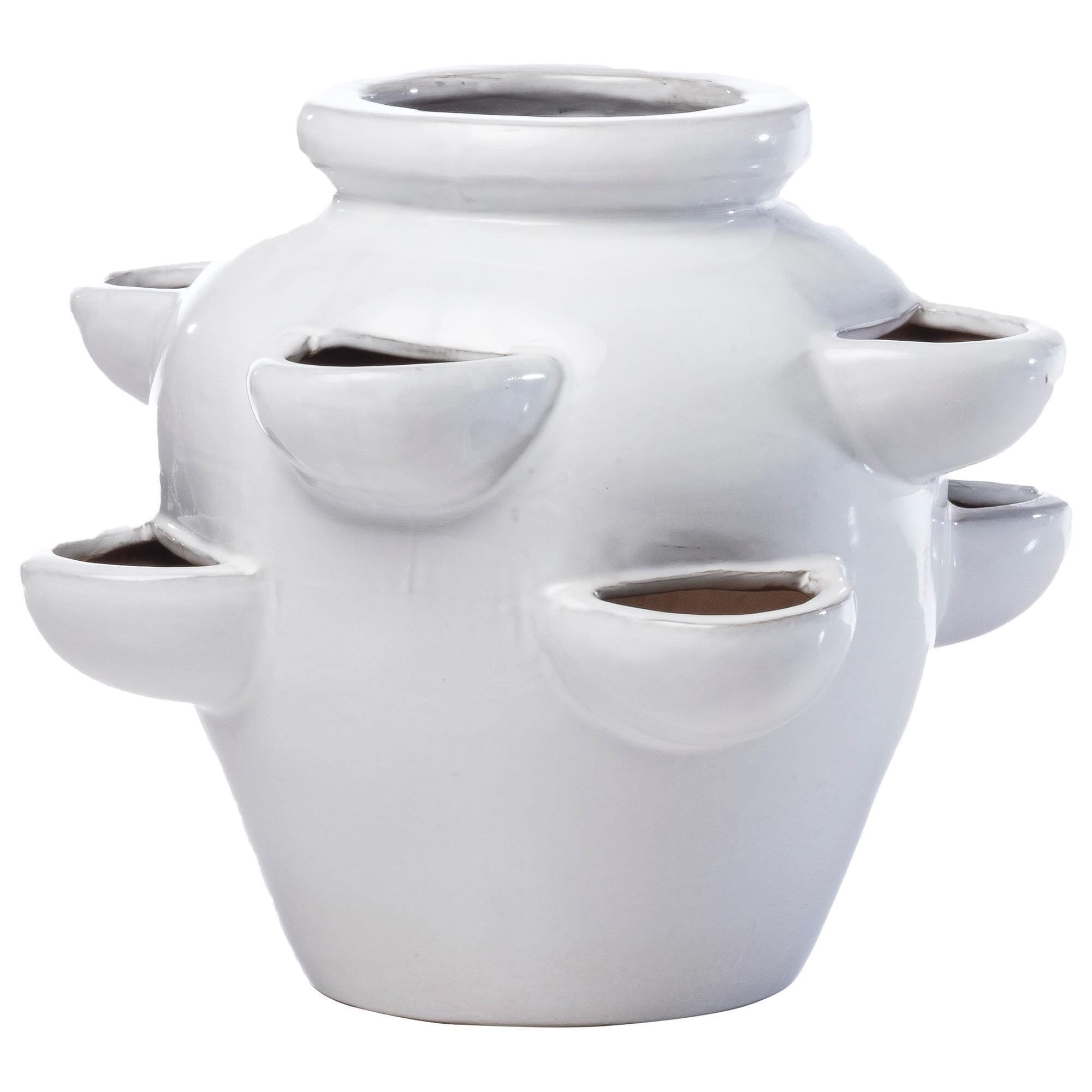 Zentro Living Willows 8-Pocket Strawberry Patio Jar in Lace