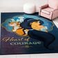 Safavieh Disney Aladdin Heart of Courage 3"3" x 5"3" Blue and Turquoise Kids Rug, , large