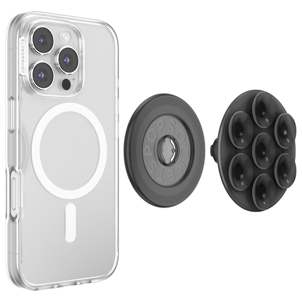 PopSockets MagSafe Circle Suck-Up Grip and Mount in Translucent Black, , large
