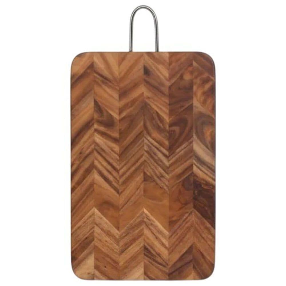 Housewares International 15" x 10" Rectangular Board with Handle in Brown, , large