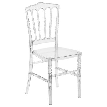 Flash Furniture 35" Stacking Chair in Clear, , large