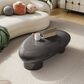 Furniture of America Rene Low Profile Glossy Coffee Table in Dark Gray, , large