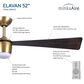 Minka-Aire Elavan 52" Indoor/Outdoor Ceiling Fan with LED Light in Legacy Brass, , large