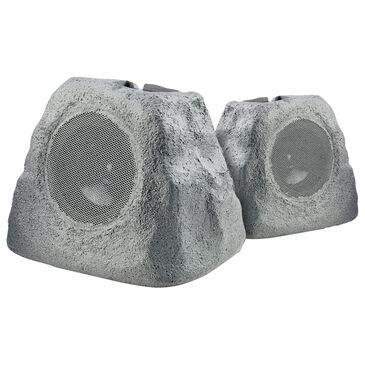 iHome Rechargeable Bluetooth Outdoor Solar Rock LED Speaker with Multilink, , large